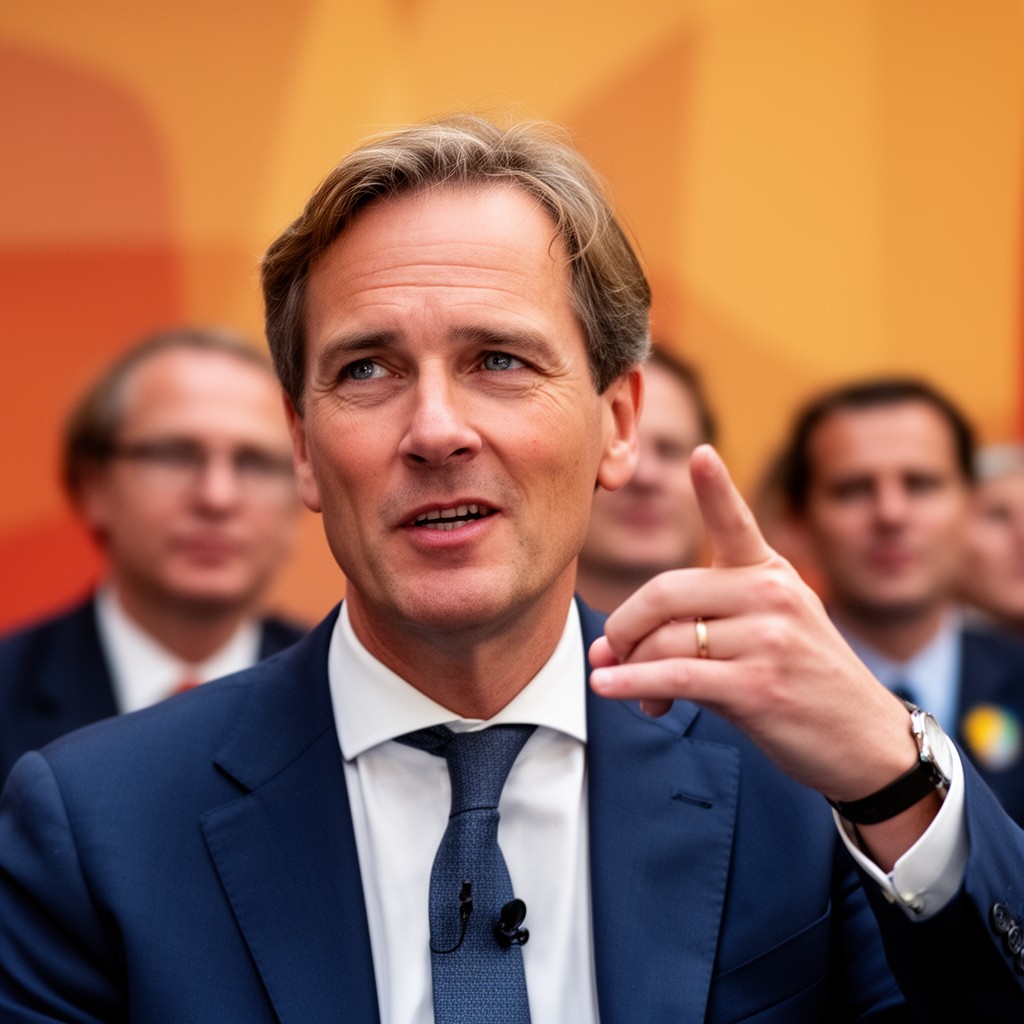 AI-generated illustration of Leader of the Christian Democratic Appeal