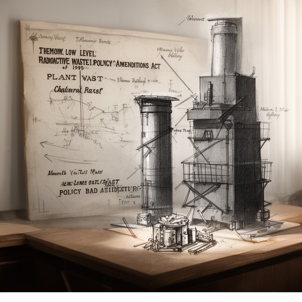 AI-generated illustration of Low-Level Radioactive Waste Policy Amendments Act of 1985