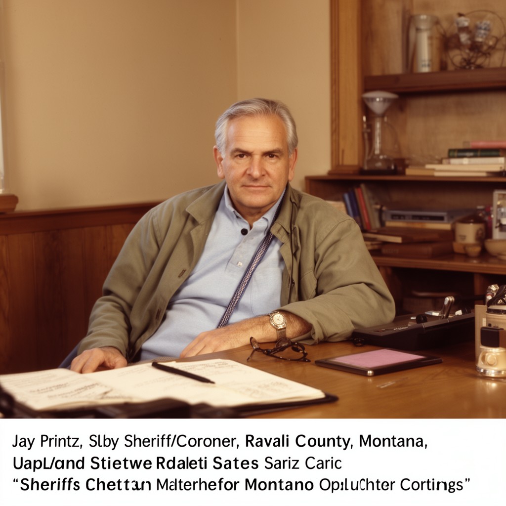 AI-generated illustration of Jay Printz, Sheriff/Coroner, Ravalli County, Montana, et al. v. United States
