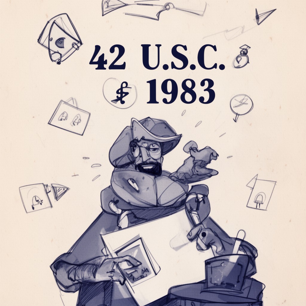 AI-generated illustration of 42 U.S.C. § 1983