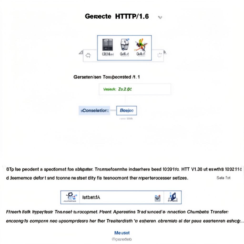 AI-generated illustration of HTTP/1.1