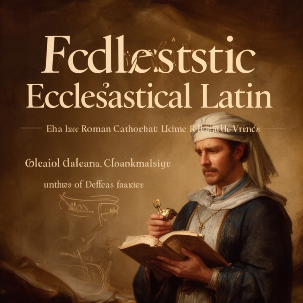 AI-generated illustration of Ecclesiastical Latin