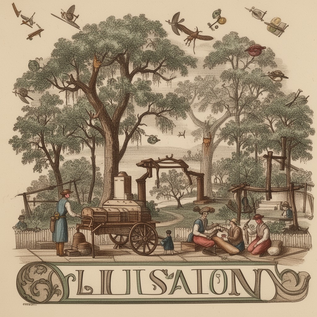 AI-generated illustration of Louisiana French