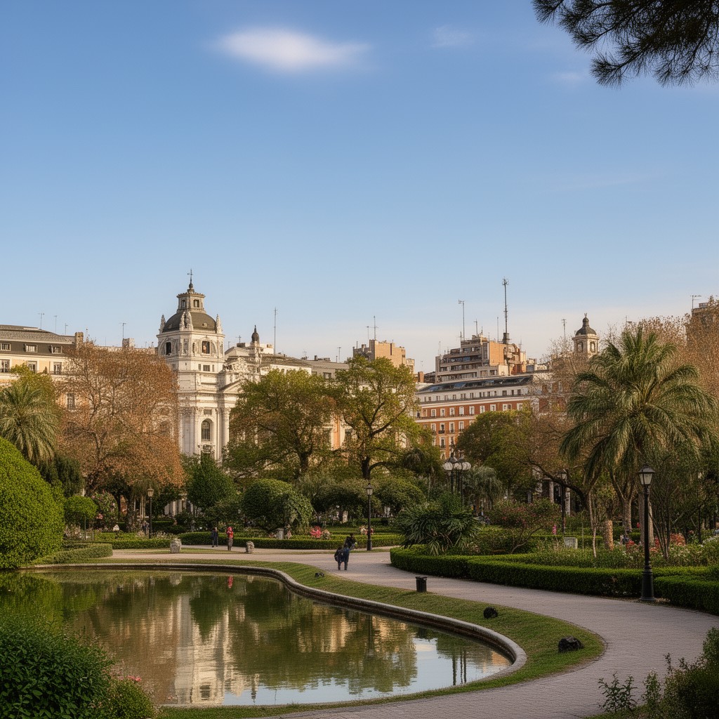 AI-generated illustration of Retiro