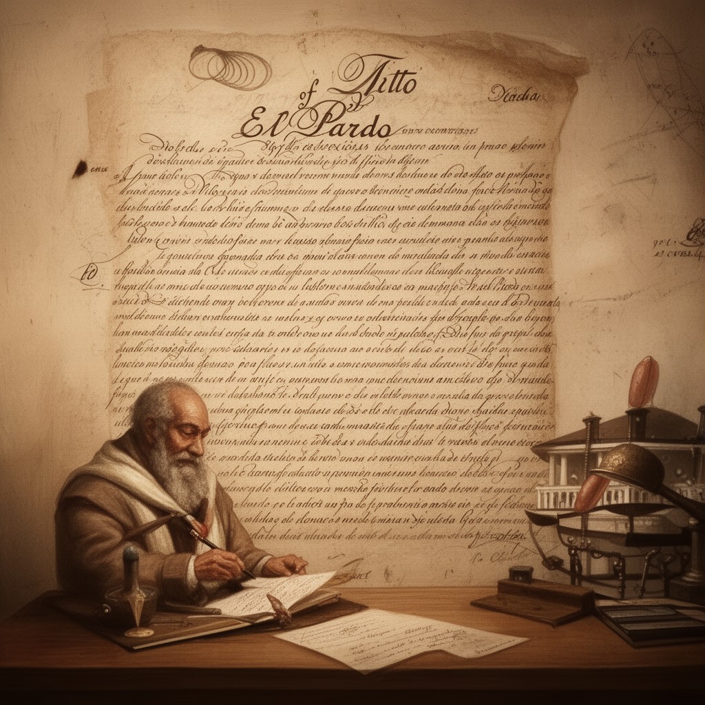 AI-generated illustration of Treaty of El Pardo