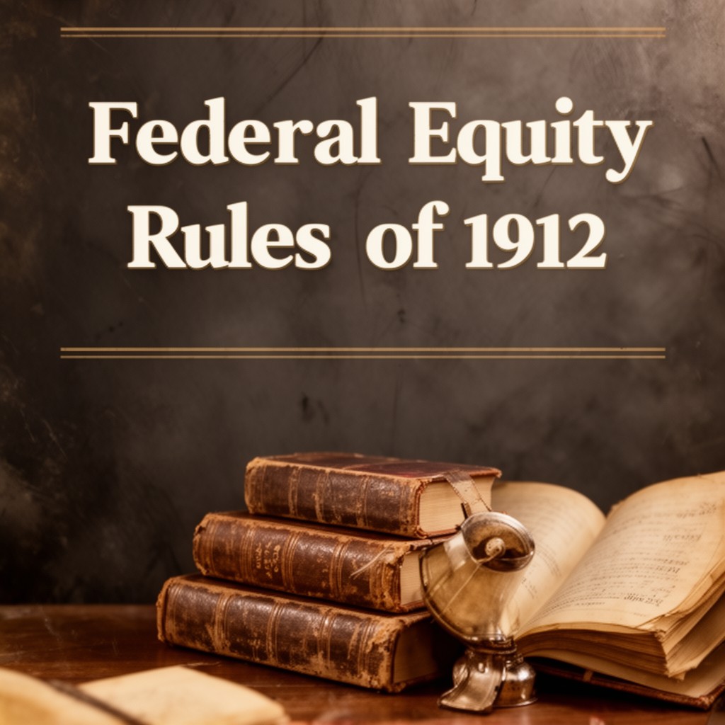 AI-generated illustration of Federal Equity Rules of 1912