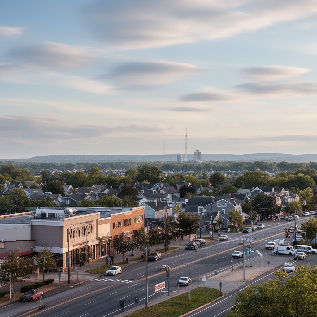 AI-generated illustration of Natick, Massachusetts