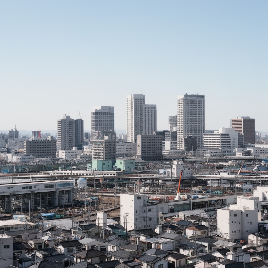 AI-generated illustration of Amagasaki