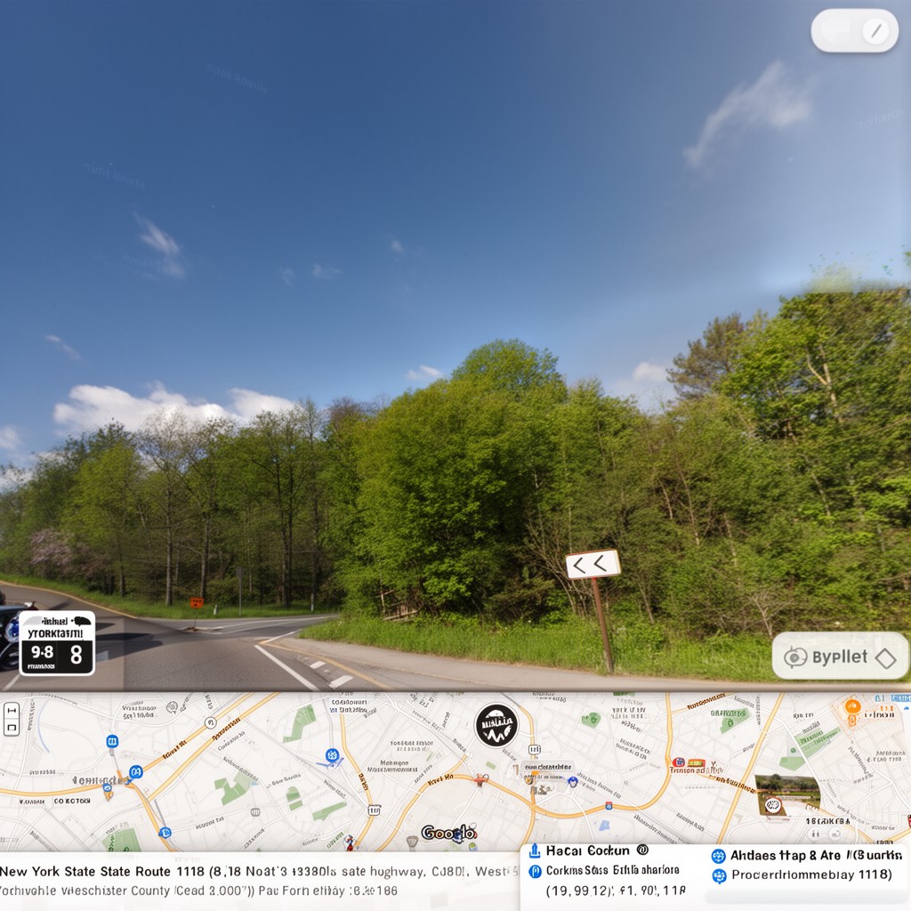 AI-generated illustration of New York State Route 118