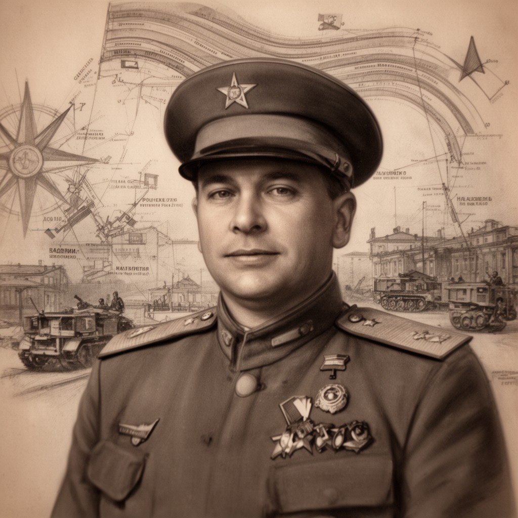 AI-generated illustration of Mikhail Kirponos