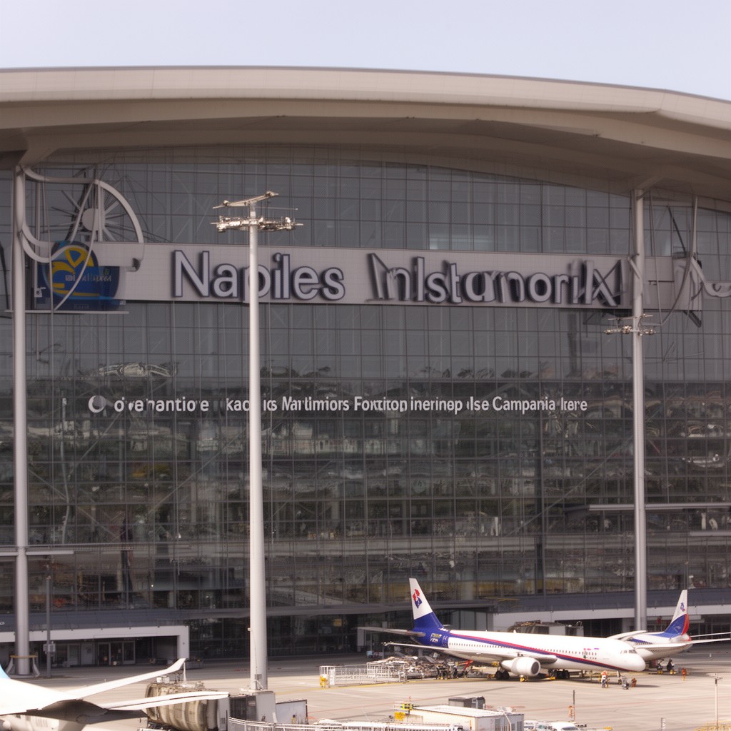 AI-generated illustration of Naples International Airport