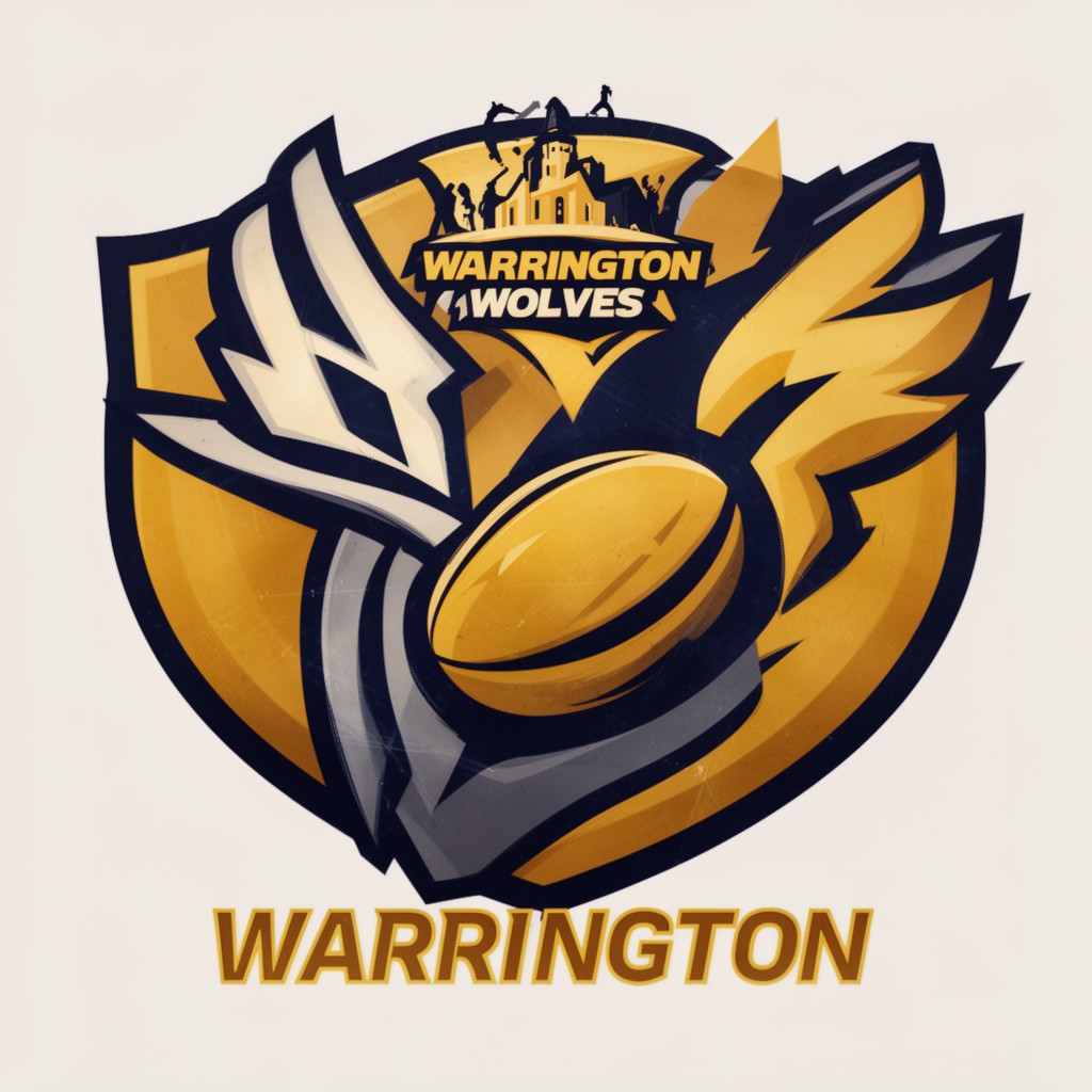 AI-generated illustration of Warrington Wolves
