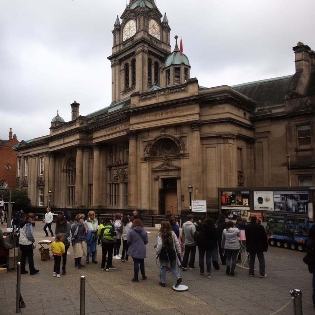 AI-generated illustration of Warrington Museum and Art Gallery