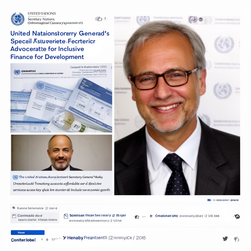 AI-generated illustration of United Nations Secretary-General’s Special Advocate for Inclusive Finance for Development