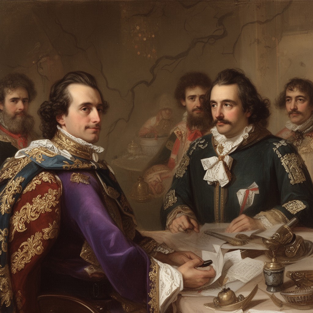 AI-generated illustration of Return of Franche-Comté to Spain