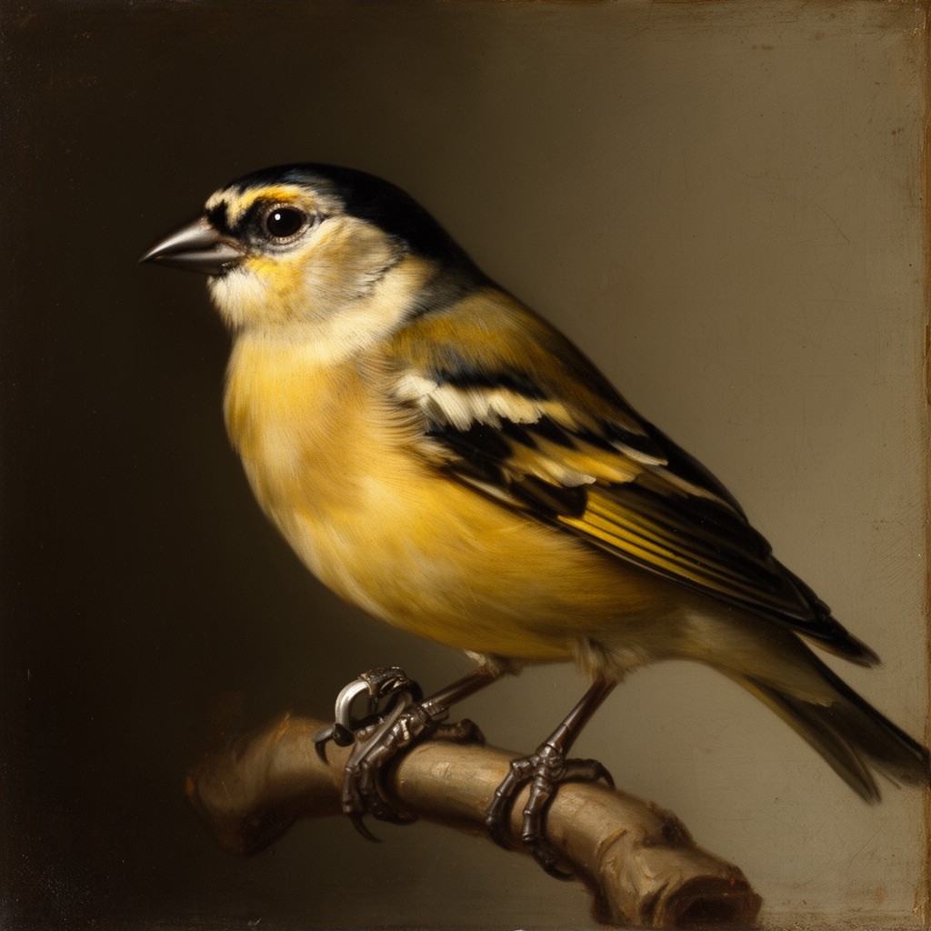 AI-generated illustration of The Goldfinch