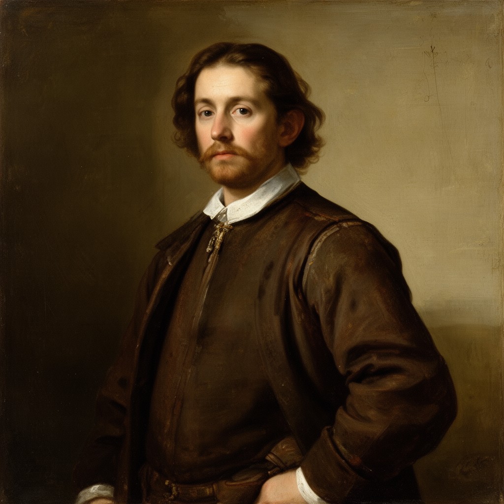 AI-generated illustration of Self-Portrait (1645)