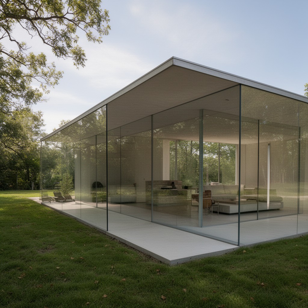 AI-generated illustration of Farnsworth House