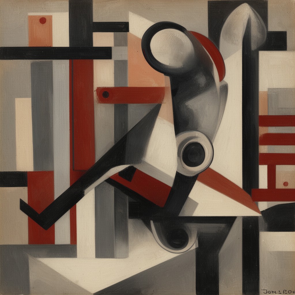 AI-generated illustration of Russian Constructivism
