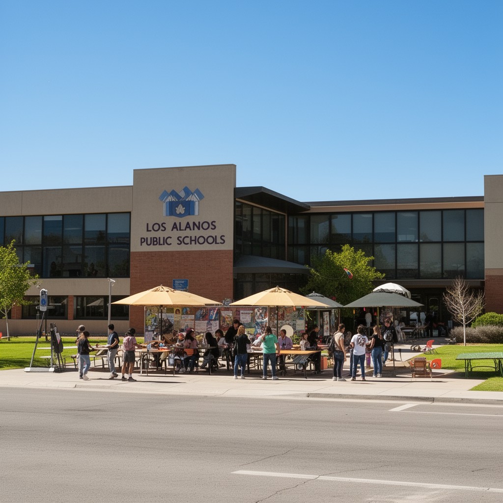 AI-generated illustration of Los Alamos Public Schools