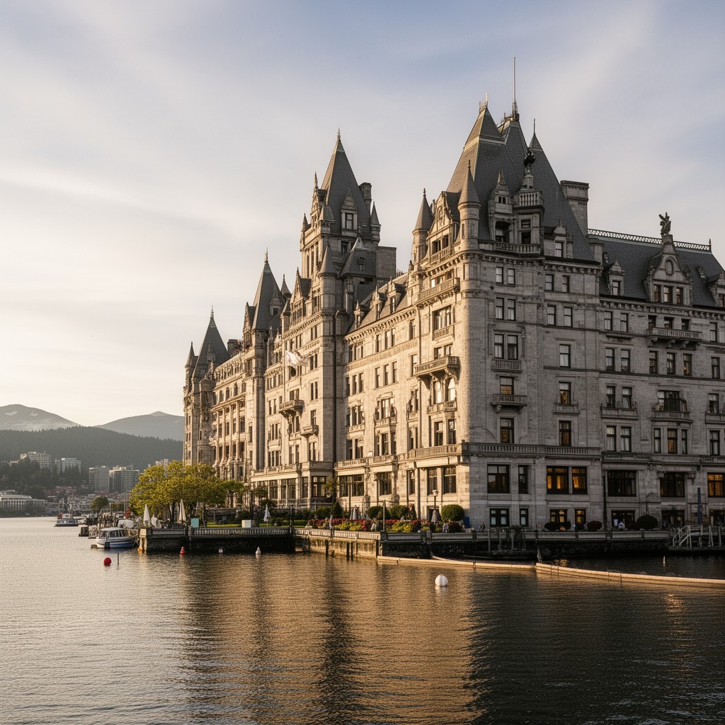 AI-generated illustration of The Empress Hotel