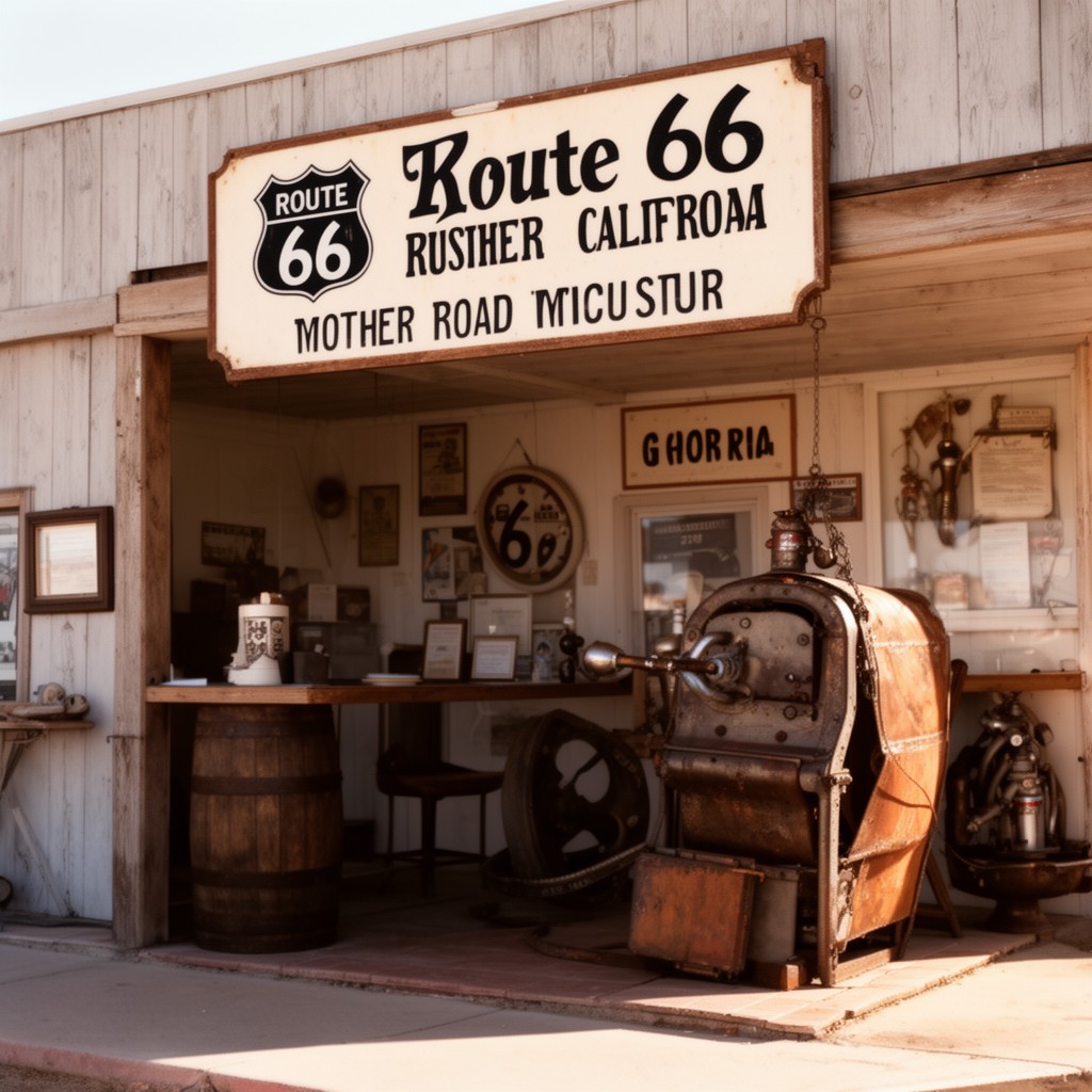 AI-generated illustration of Route 66 Mother Road Museum
