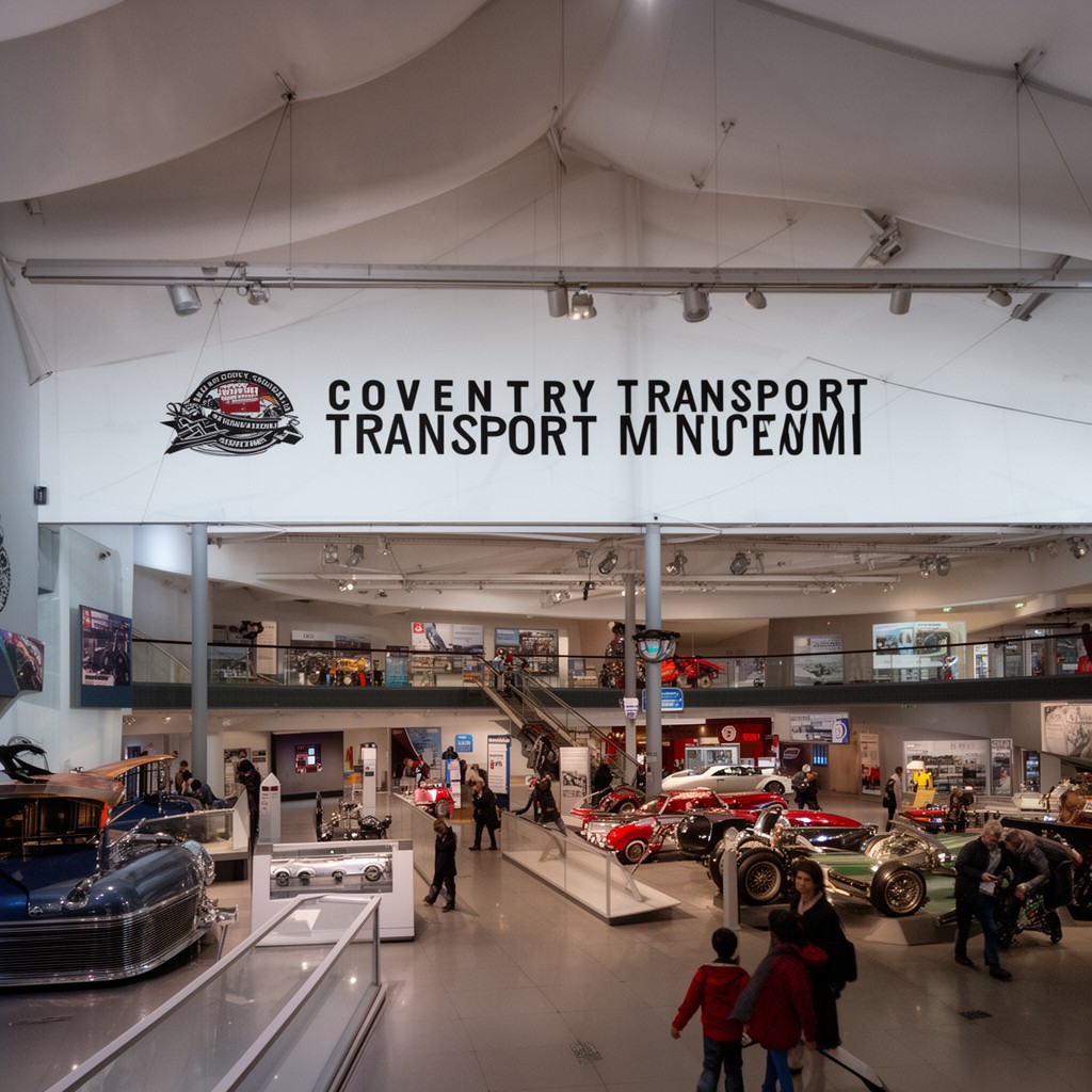 AI-generated illustration of Coventry Transport Museum