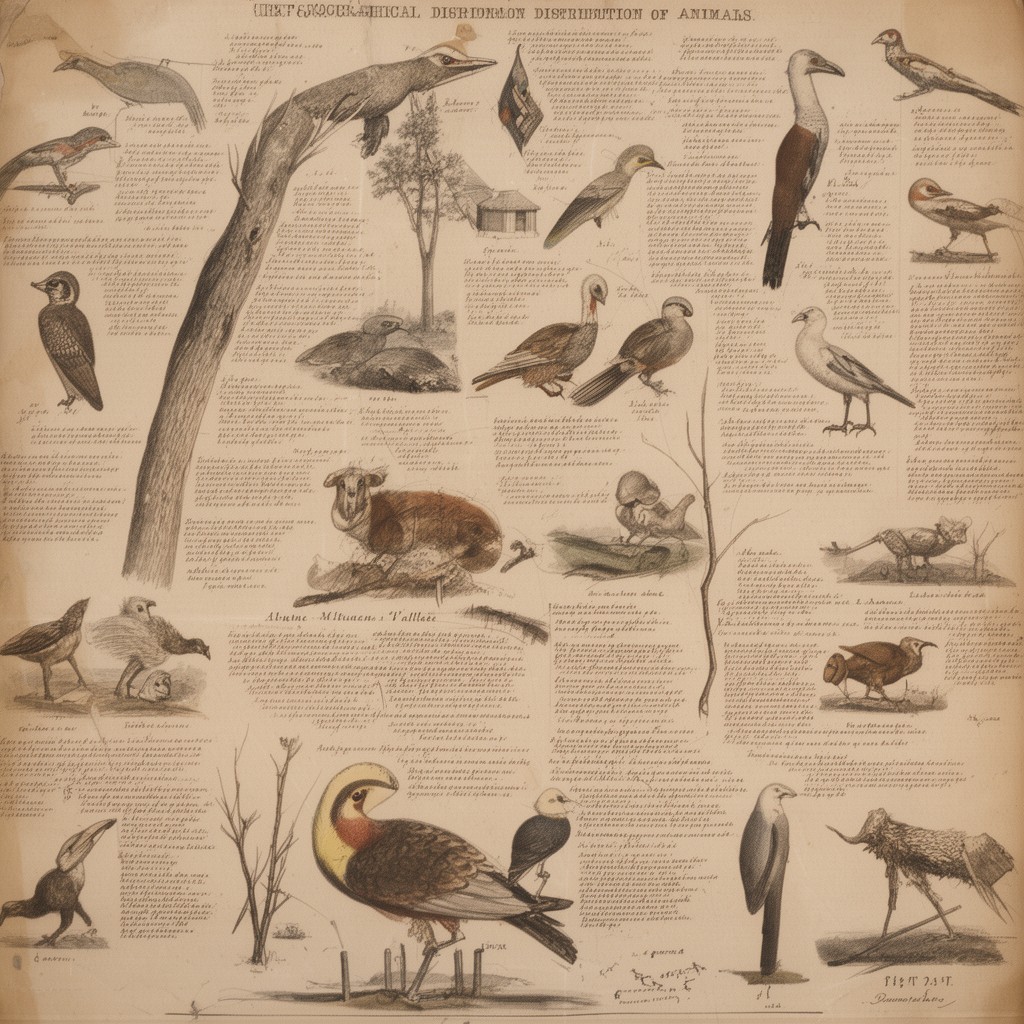 AI-generated illustration of The Geographical Distribution of Animals