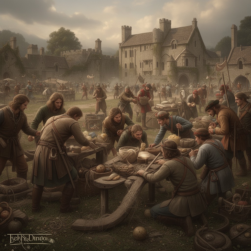 AI-generated illustration of Middle Saxons