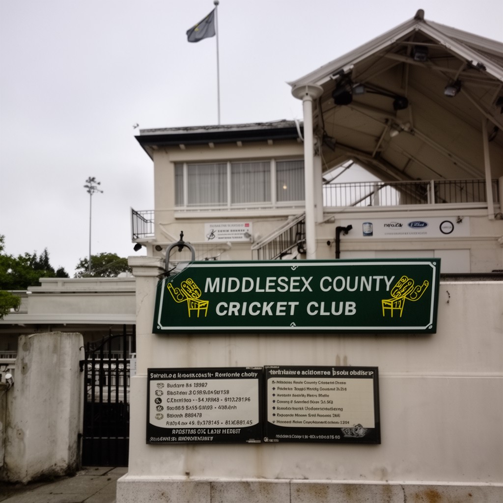 AI-generated illustration of Middlesex County Cricket Club