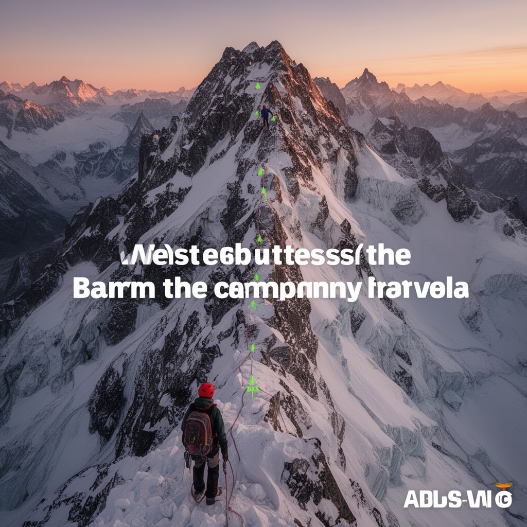 AI-generated illustration of West Buttress route