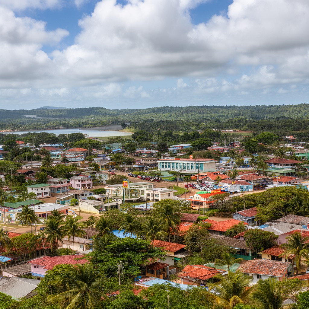 AI-generated illustration of Belmopan