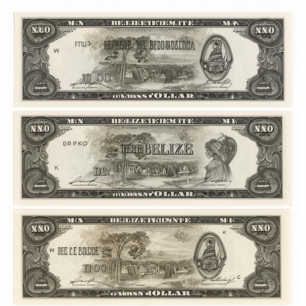 AI-generated illustration of Belize dollar