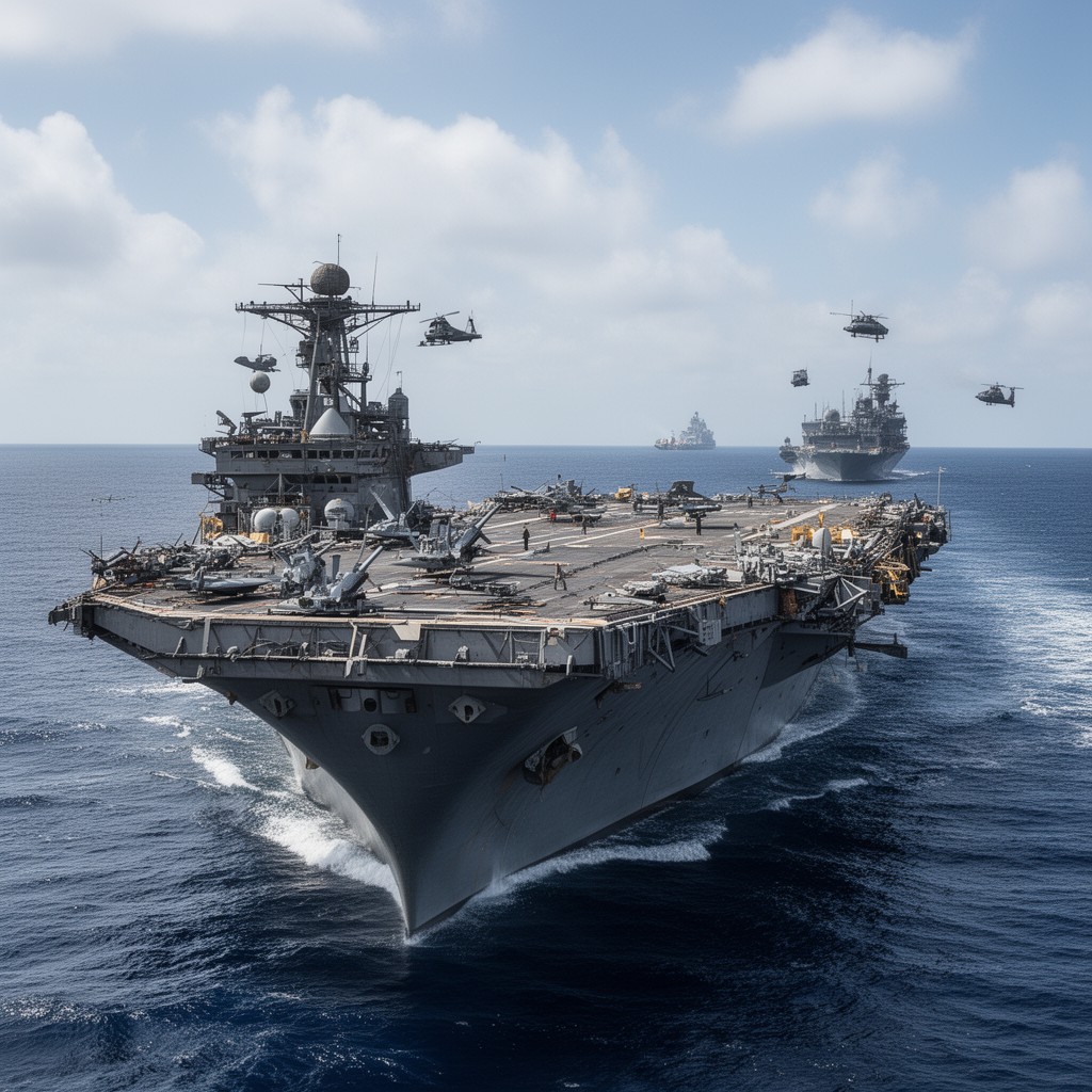 AI-generated illustration of U.S. Navy Task Force 58