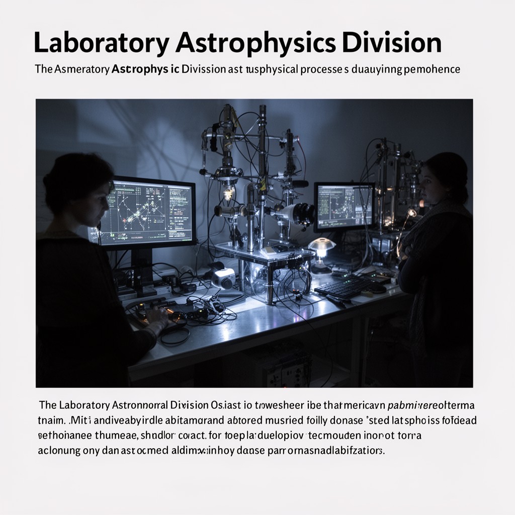 AI-generated illustration of Laboratory Astrophysics Division