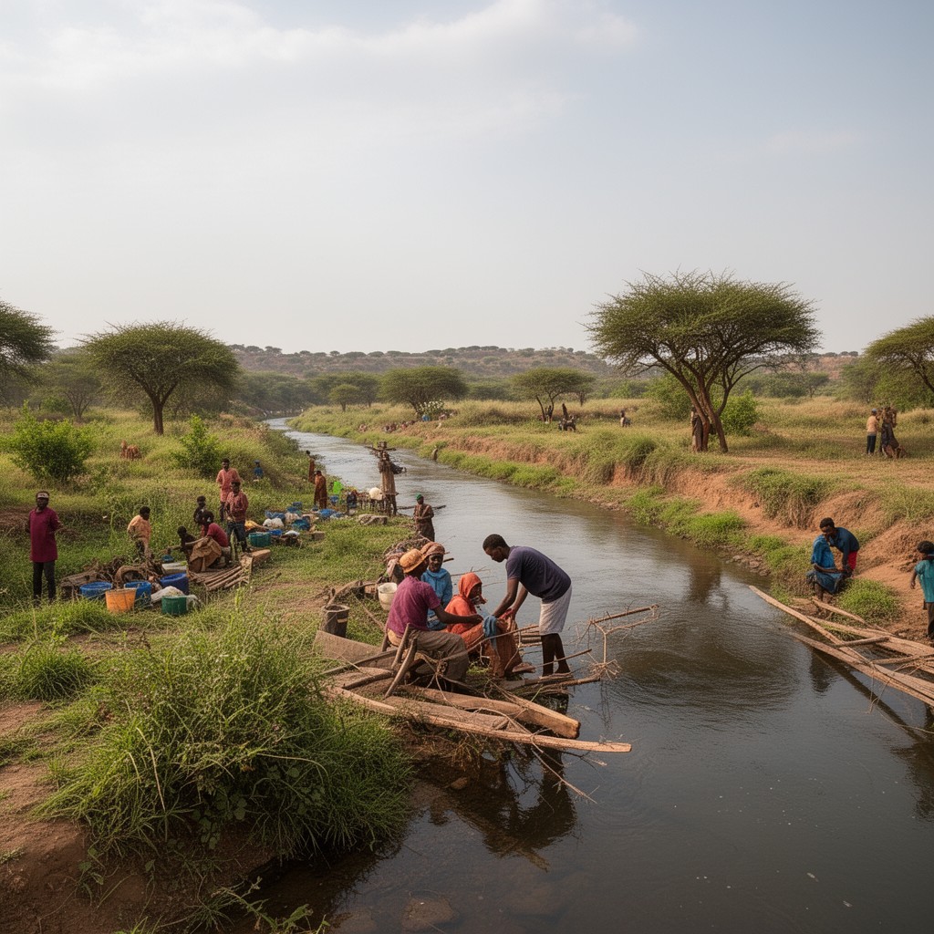 AI-generated illustration of Shabelle River