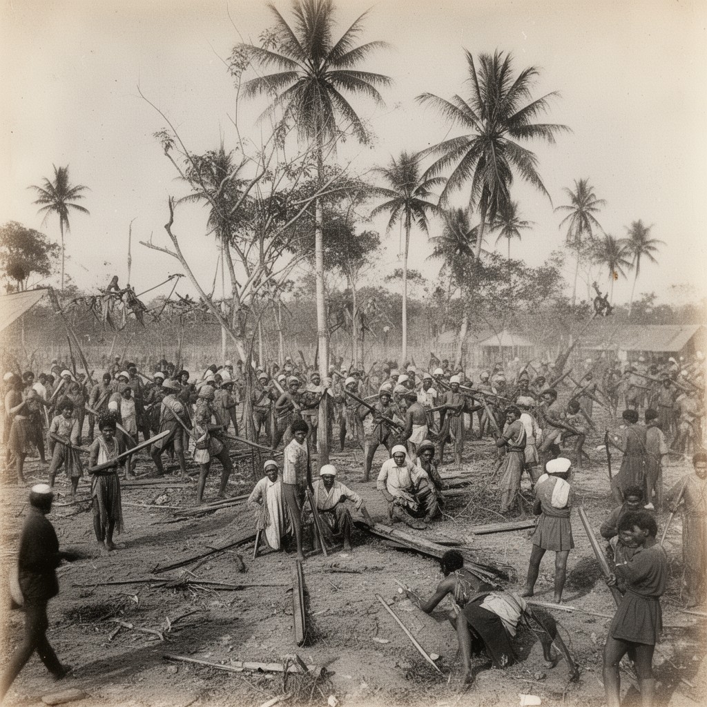 AI-generated illustration of Moro Rebellion