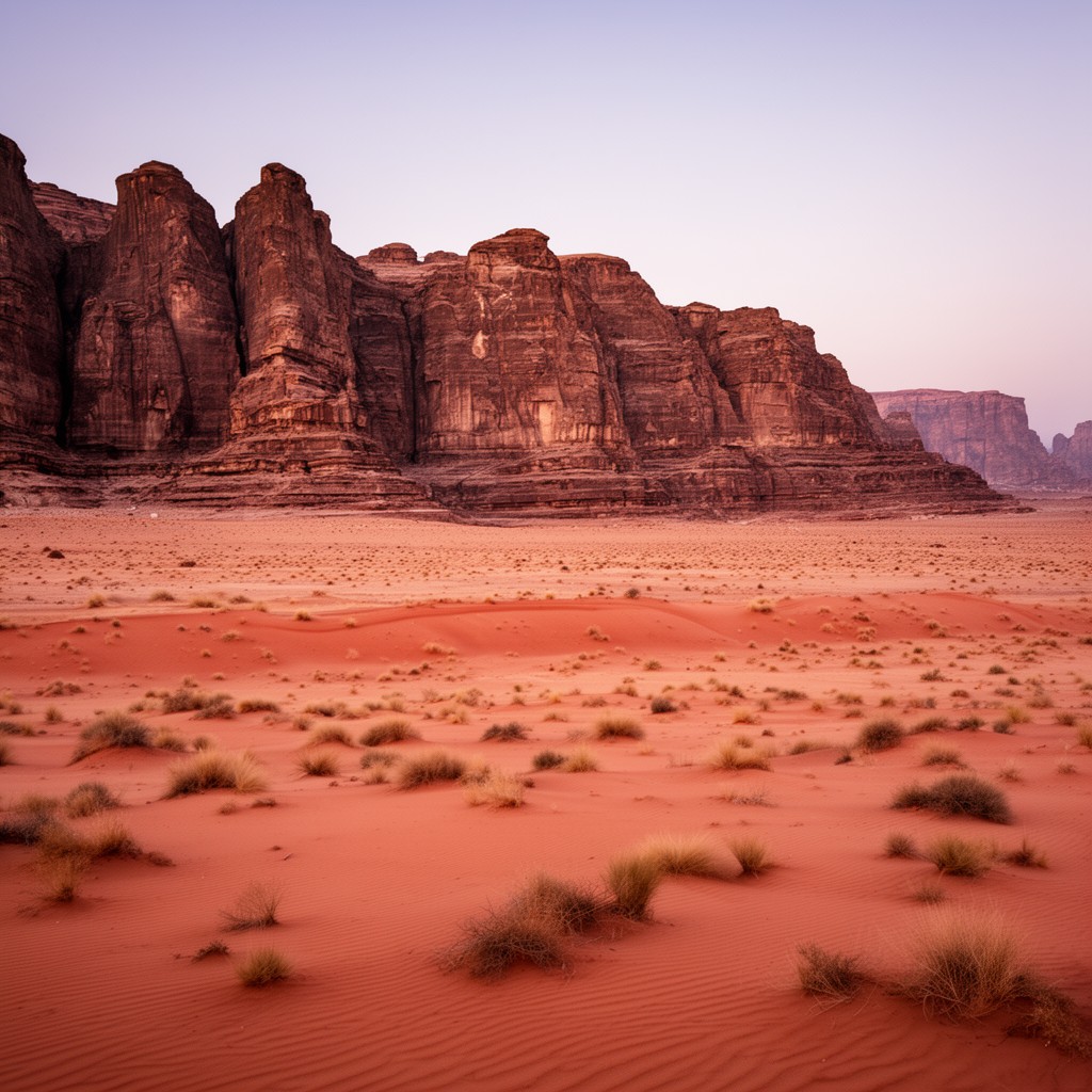 AI-generated illustration of Wadi Rum