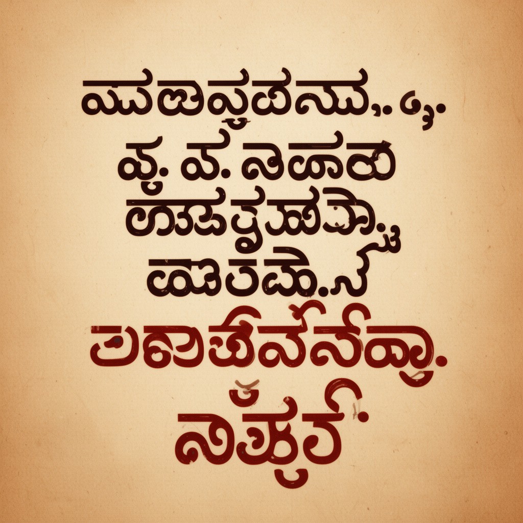 AI-generated illustration of Kannada