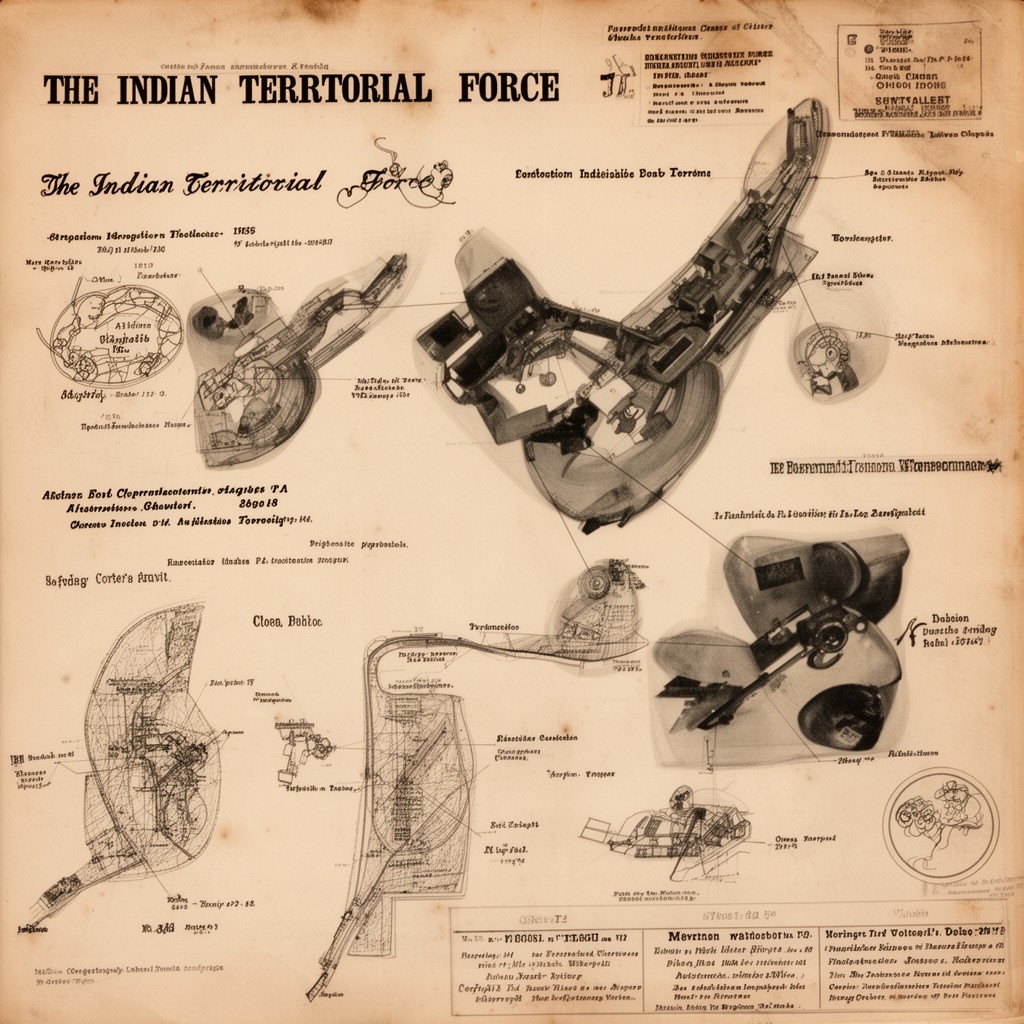 AI-generated illustration of Indian Territorial Force