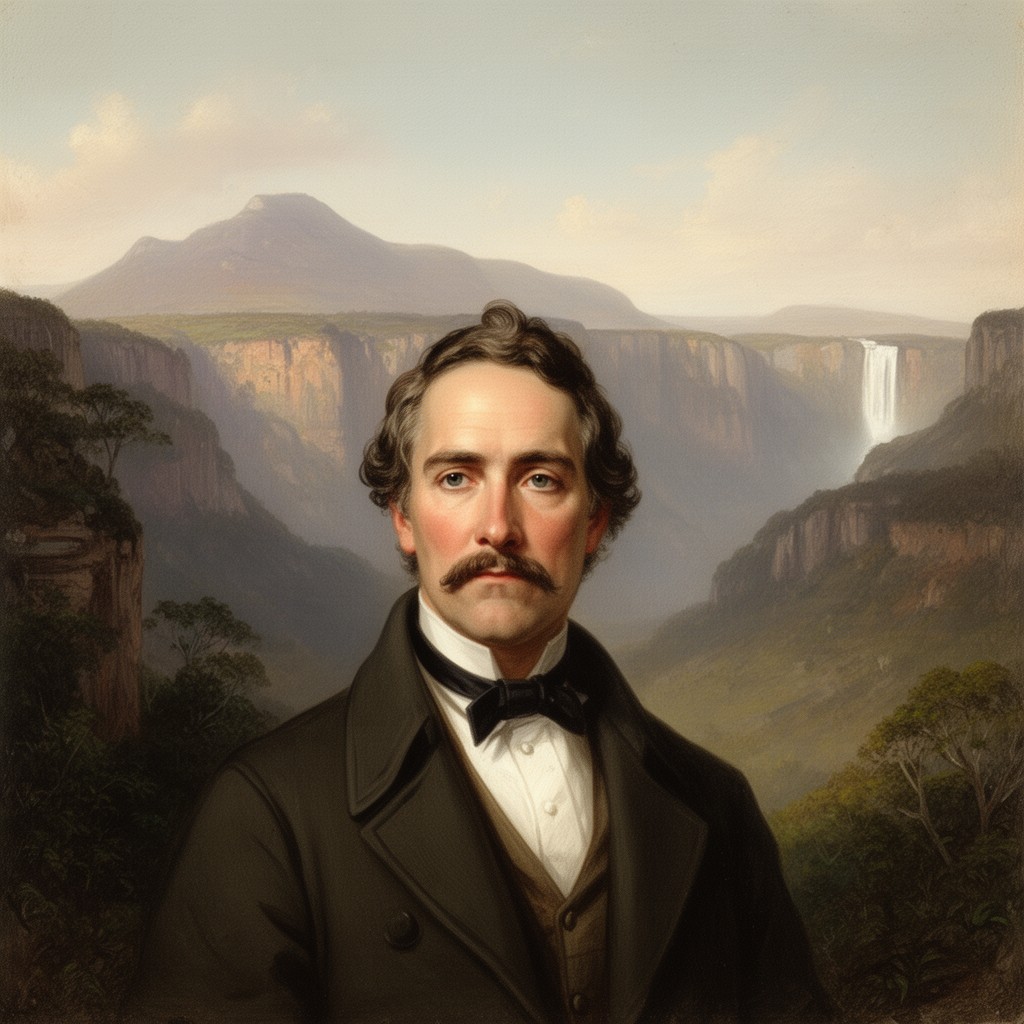 AI-generated illustration of Paweł Edmund Strzelecki