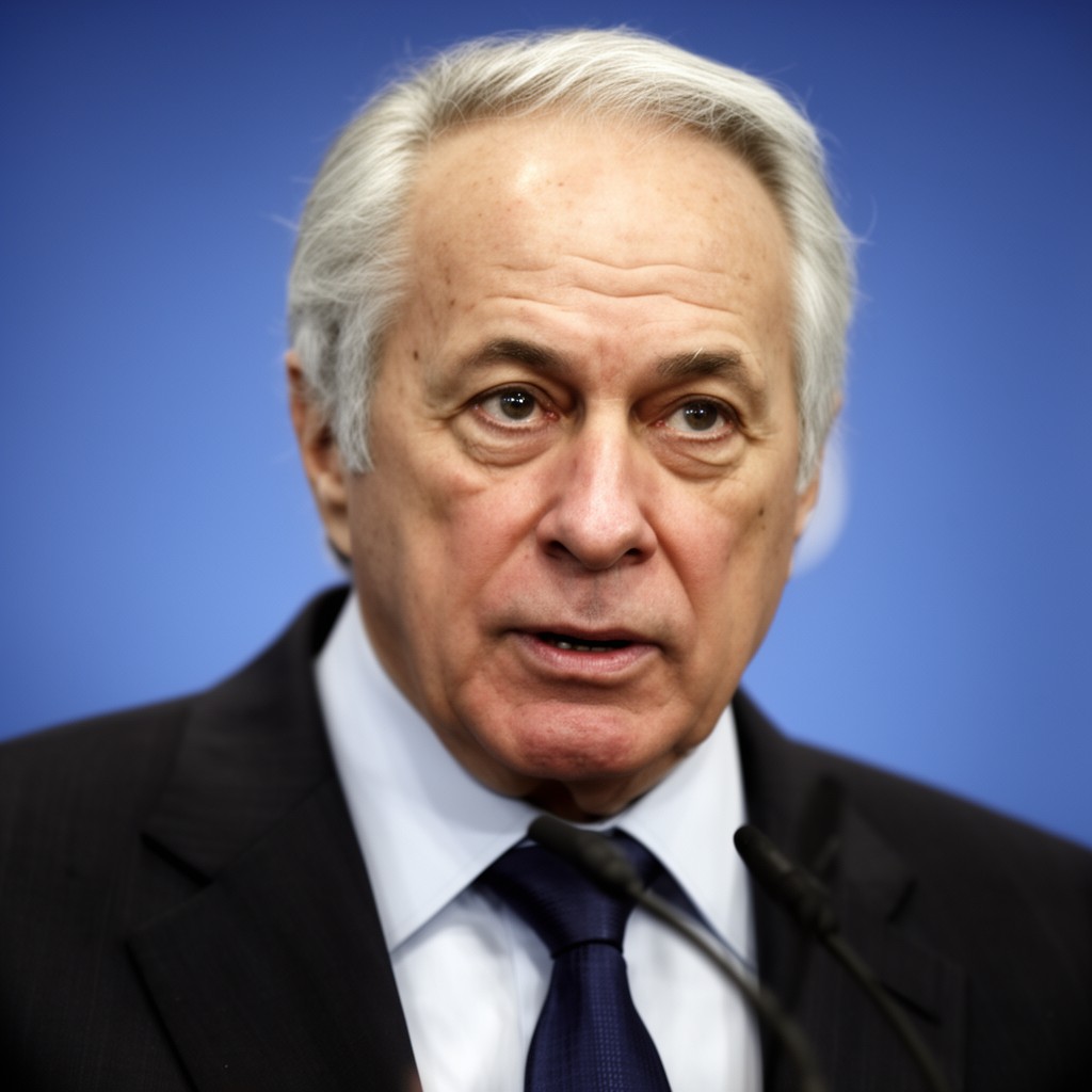 AI-generated illustration of Shimon Peres