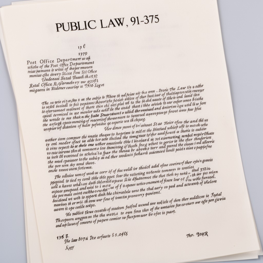 AI-generated illustration of Public Law 91-375