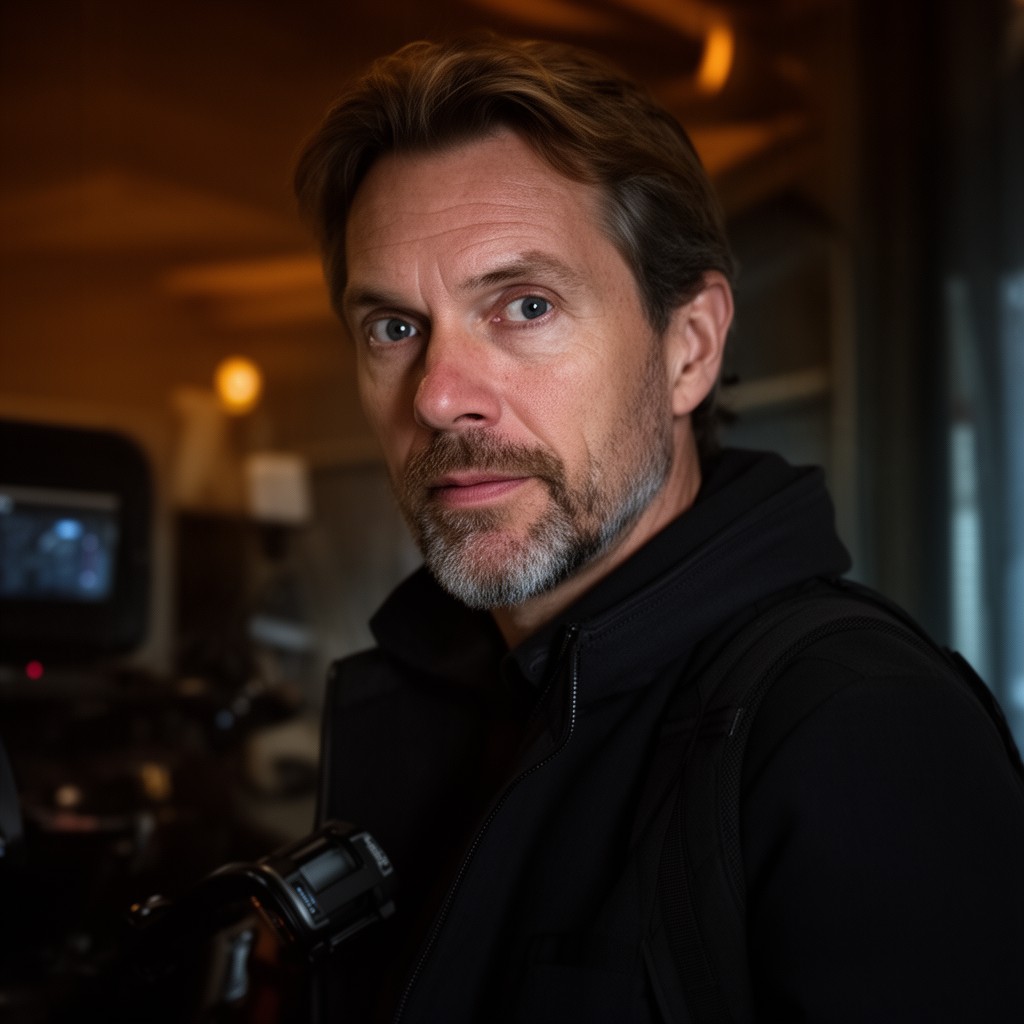 AI-generated illustration of Christopher Nolan