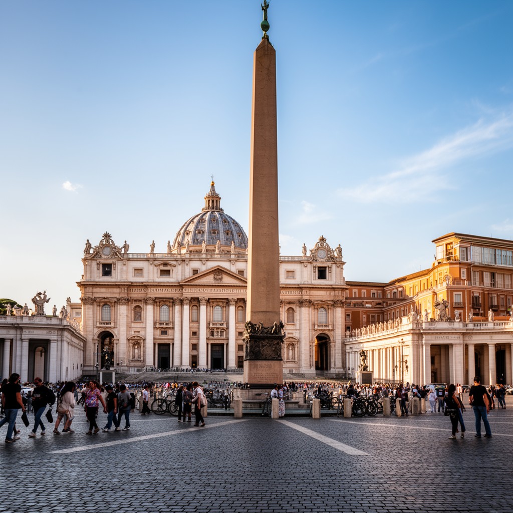 AI-generated illustration of Vatican Obelisk