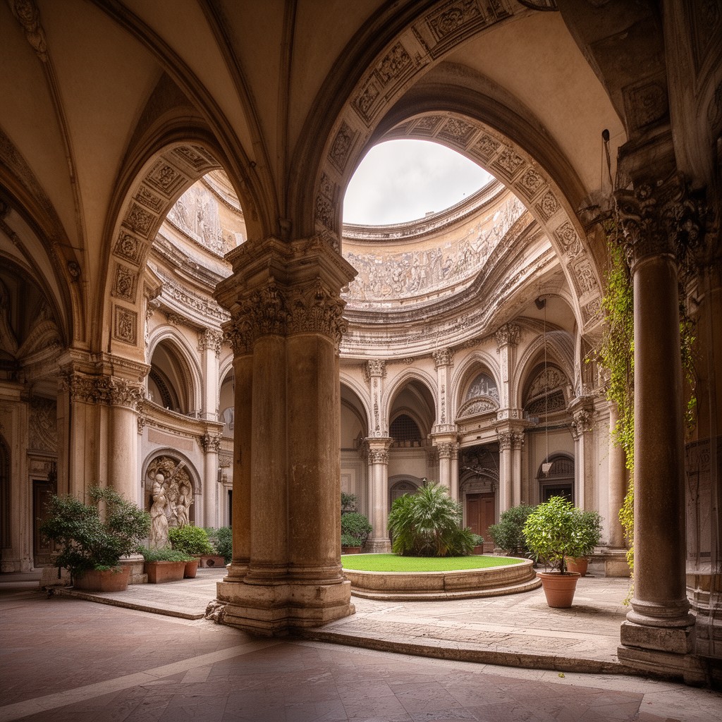 AI-generated illustration of Cloister of Santa Maria della Pace