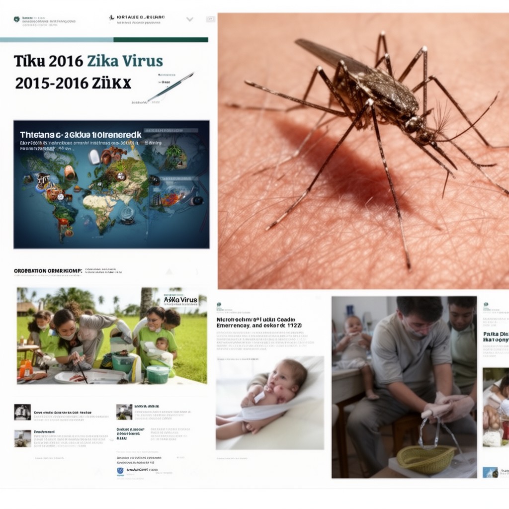 AI-generated illustration of 2015–2016 Zika virus outbreak