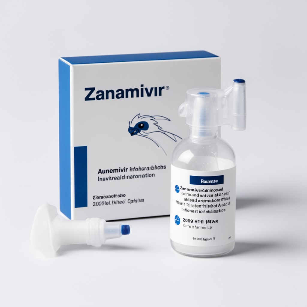 AI-generated illustration of zanamivir