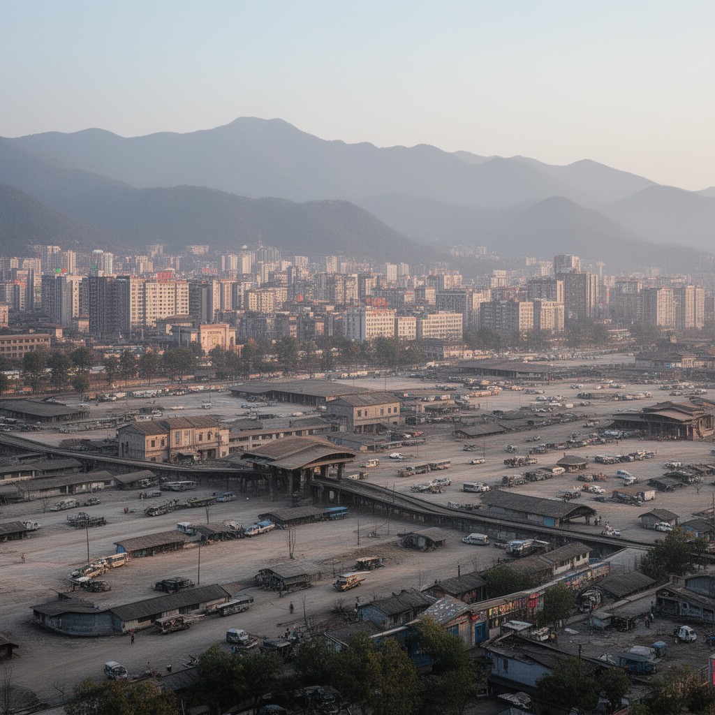 AI-generated illustration of Kunming, China