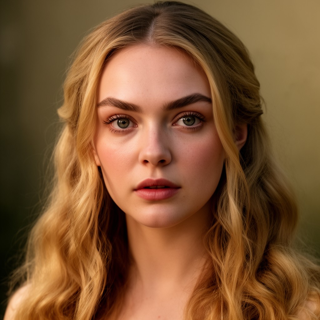 AI-generated illustration of Florence Pugh